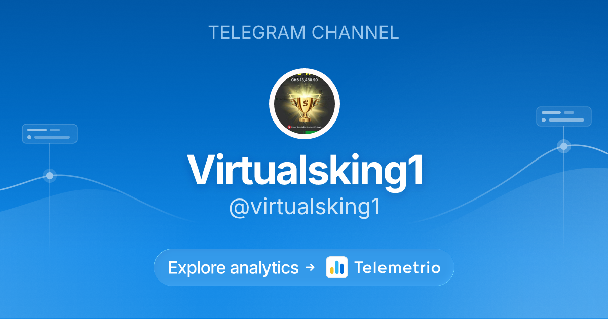 Virtualsking1 - Statistics & analytics of Telegram channel @virtualsking1
