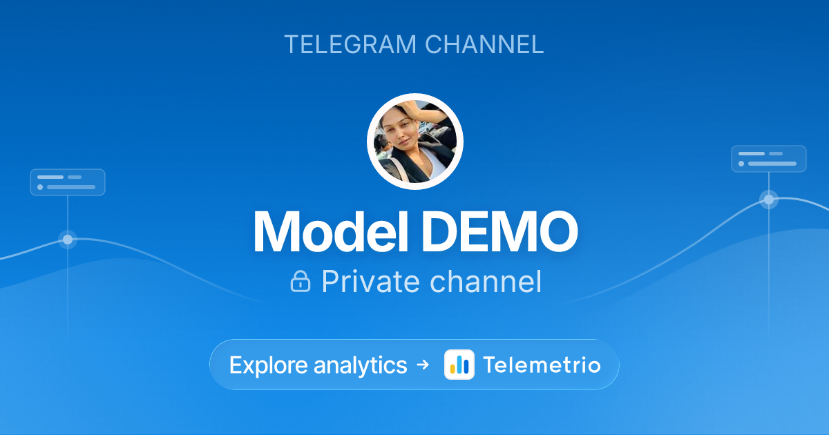 Model DEMO - Statistics & analytics of Telegram channel
